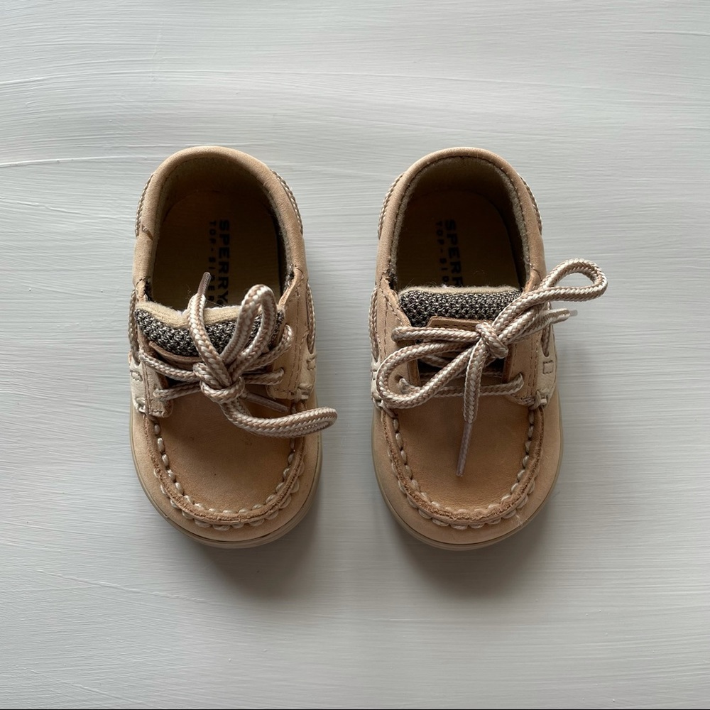 baby sperry's boat shoes size 2